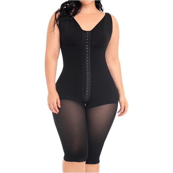 Women's Bodysuit Full Body Shaper Black Tummy Control Post Surgery Shapewear